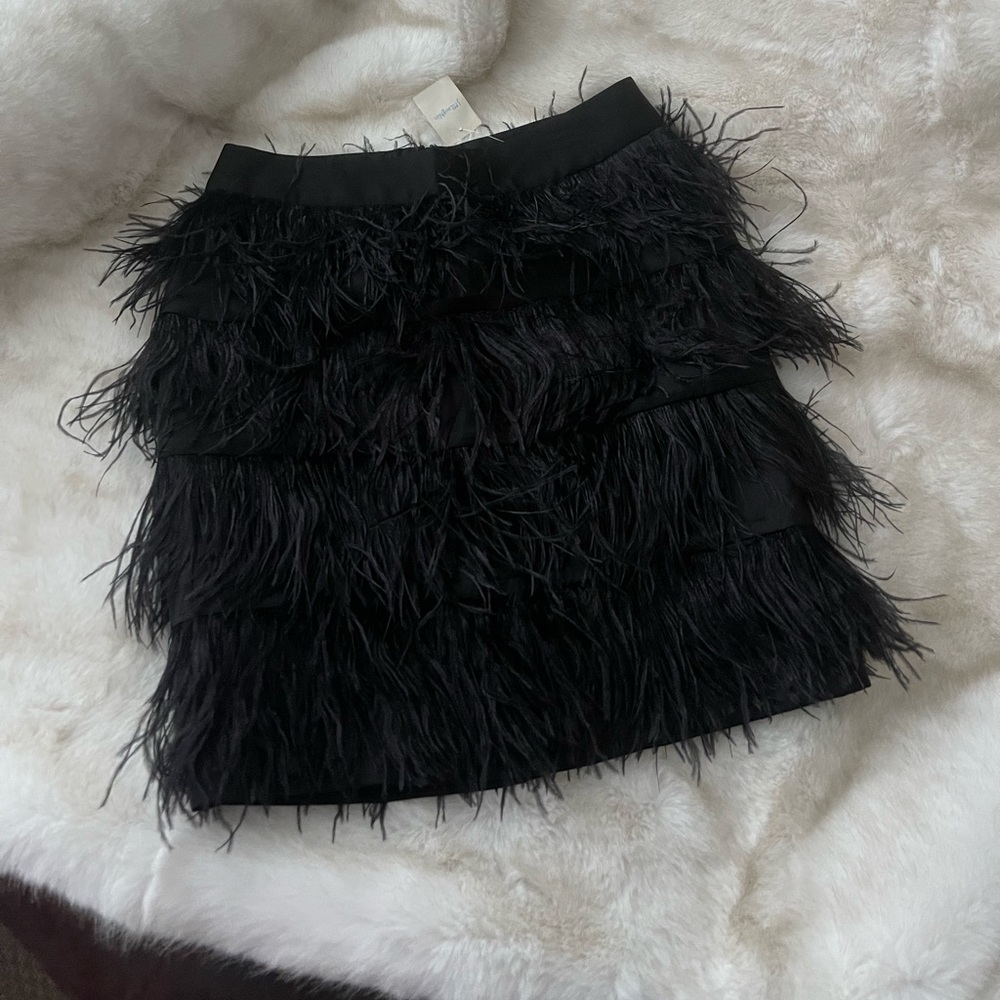 J.MCLAUGHLIN Feather Mini Skirt